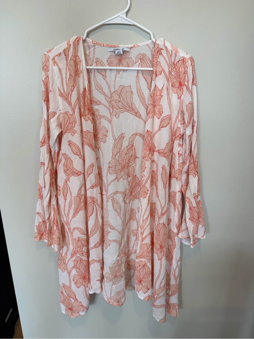 O'Neill Coral Floral Open Front Top
